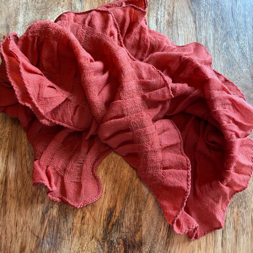 Claudia Nichole Ruffled Textured Scarf